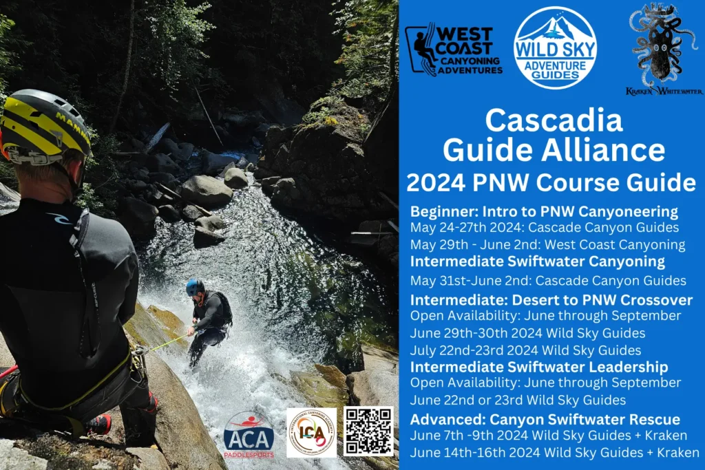2024 PNW Canyoneering Course Calendar