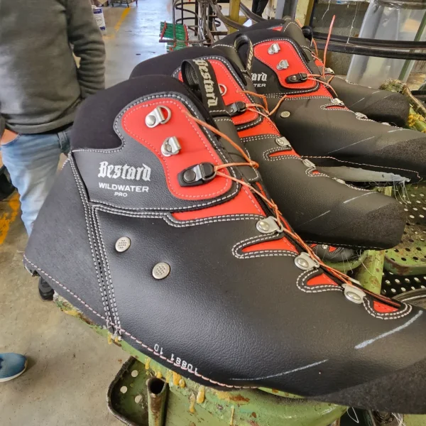 The riveted drainage system gives Bestard shoes the best drainage of any canyoning boot.