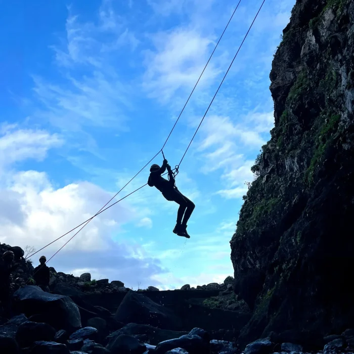 What is a Tyrolean Traverse